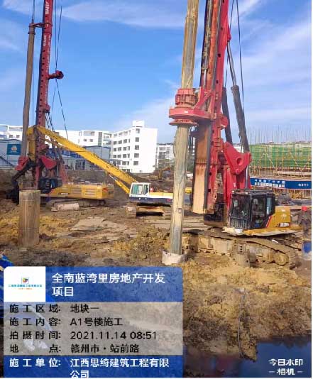 贛州全南藍(lán)灣里項(xiàng)目施工現(xiàn)場(chǎng)